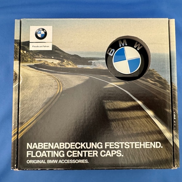FLOATING CENTER CAPS BMW ORIGINAL - Picture 1 of 3